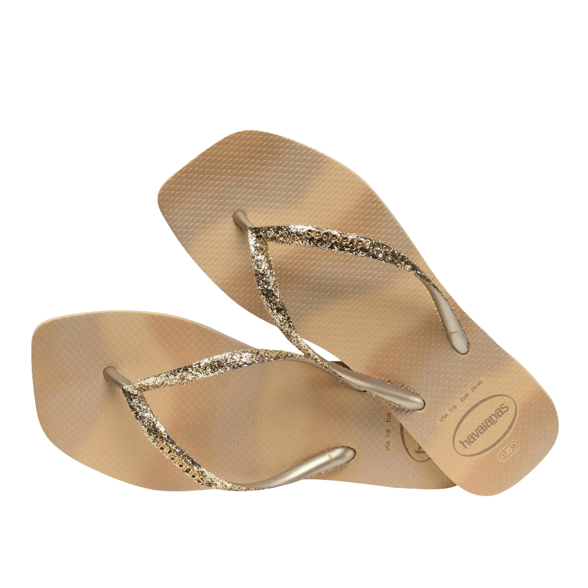 Havaianas Styleslim Square Glitter Party Golden