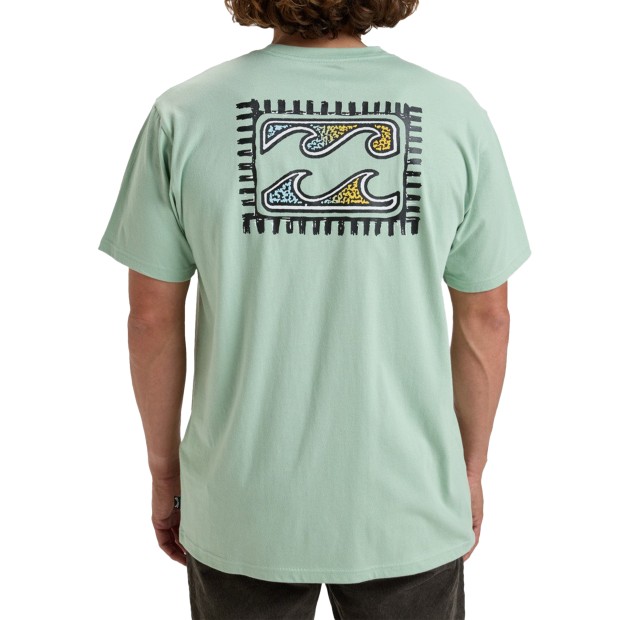 Billabong T-shirt Crayon Wave Seafoam