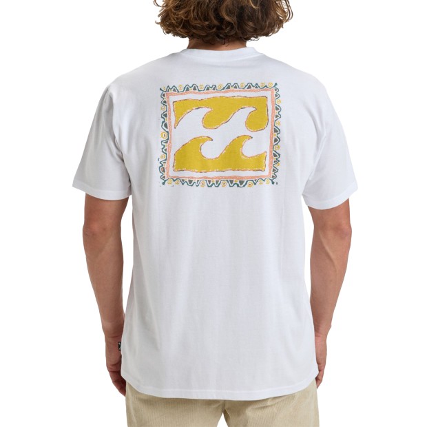 Billabong T-shirt Crayon Wave White