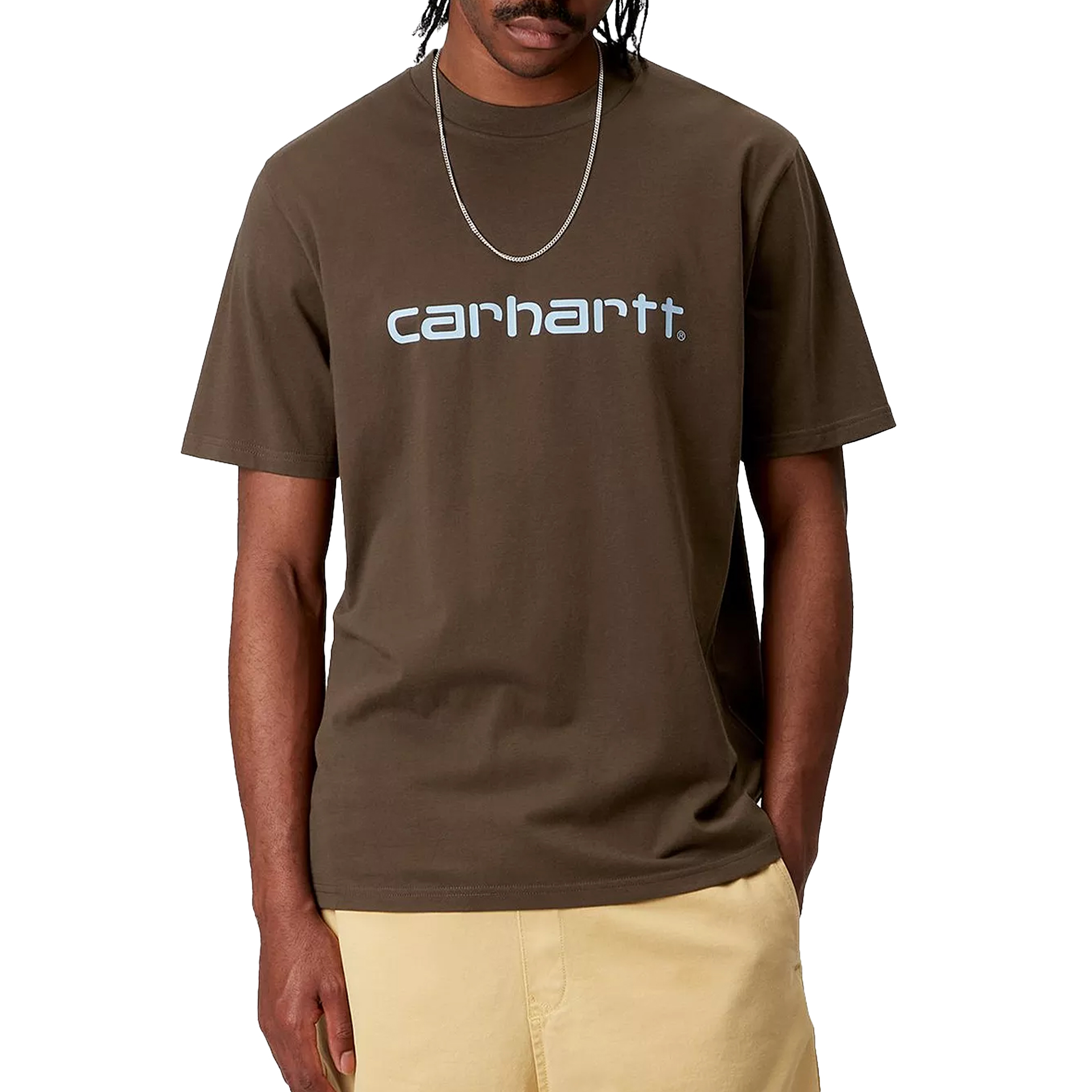 Carhartt Wip S/s Script T-shirt Liberica  Air Sky