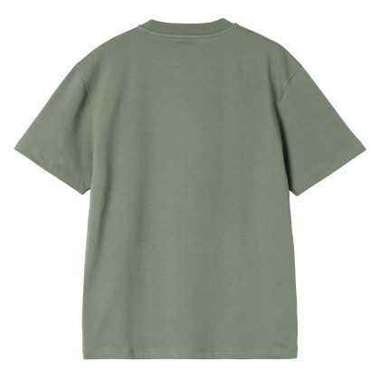 Carhartt Wip W  S/s Script Embroidery T-s Park  Hortensia