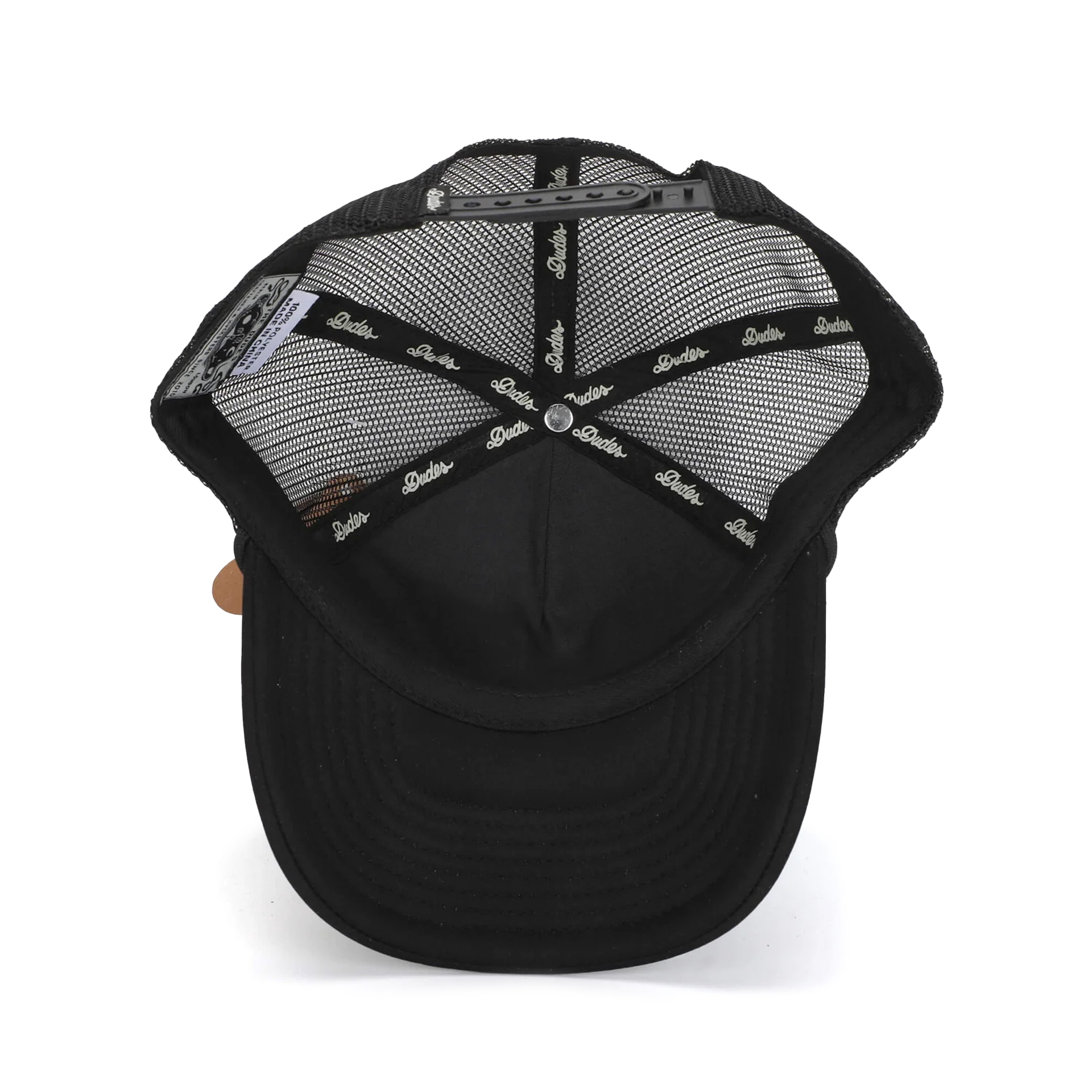 The Dudes Cap Stoney Mesh 5 Panel Black