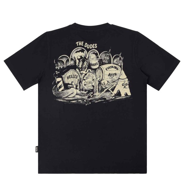 The Dudes T-shirt Helles In Hell Classic Black