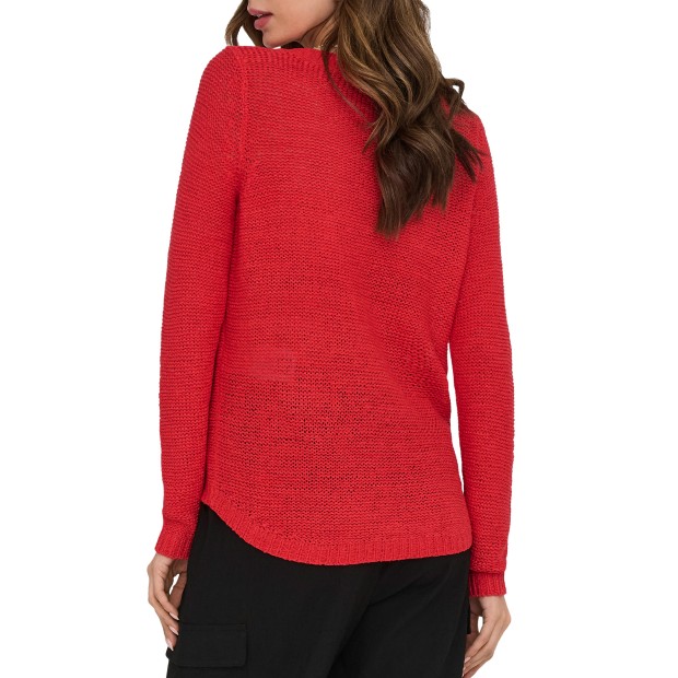 Camisola Only Geena Xo L/s Pullover Knt Noos Scarle