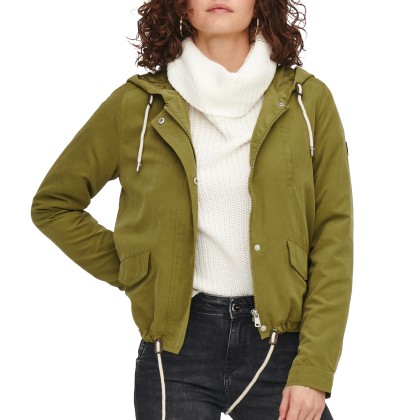 Casaco Only Casaco Skylar Hood Spring Olive Drab