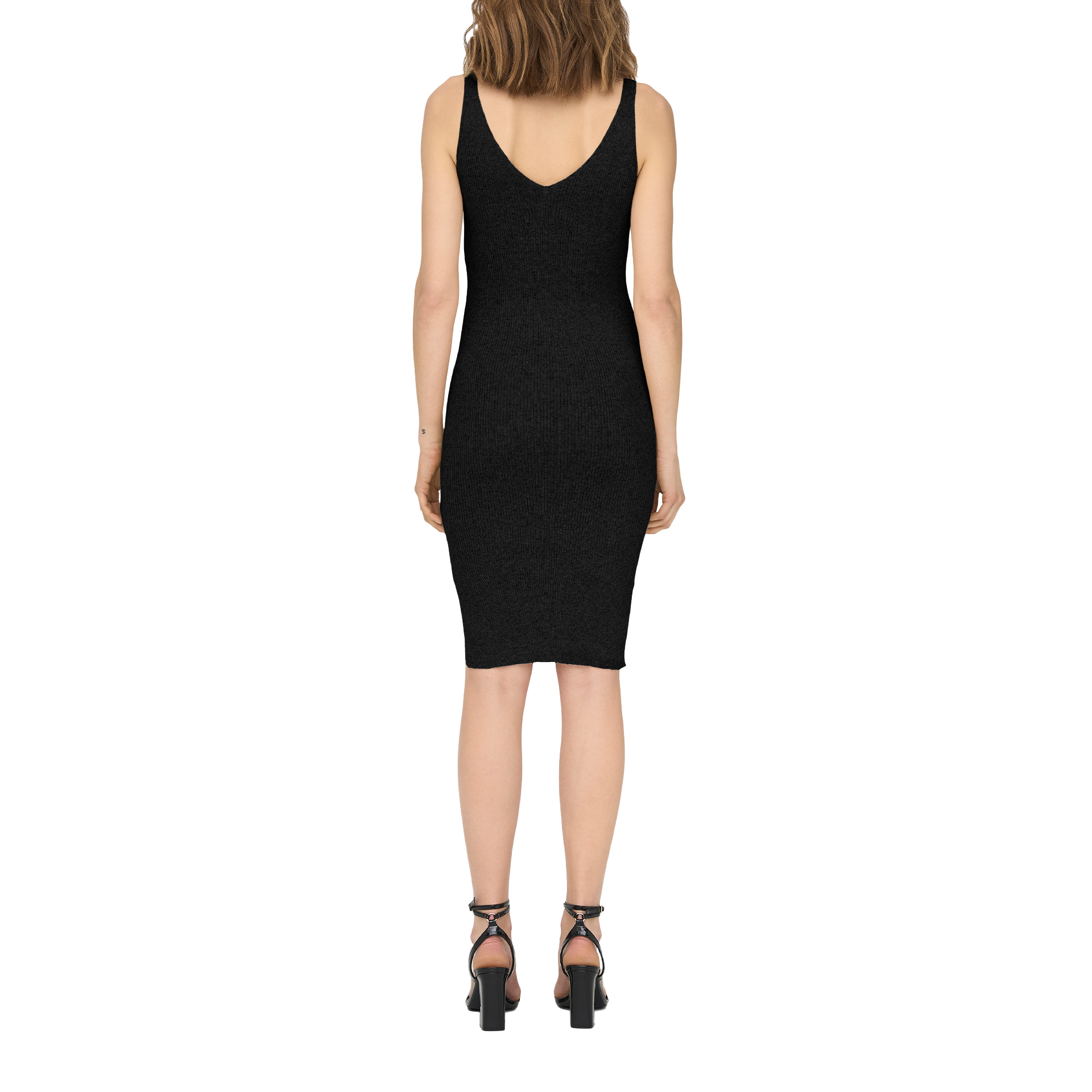 Only Onllina Sl Slit Dress Knt Black