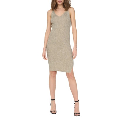 Only Onllina Sl Slit Dress Knt Pumice Stone