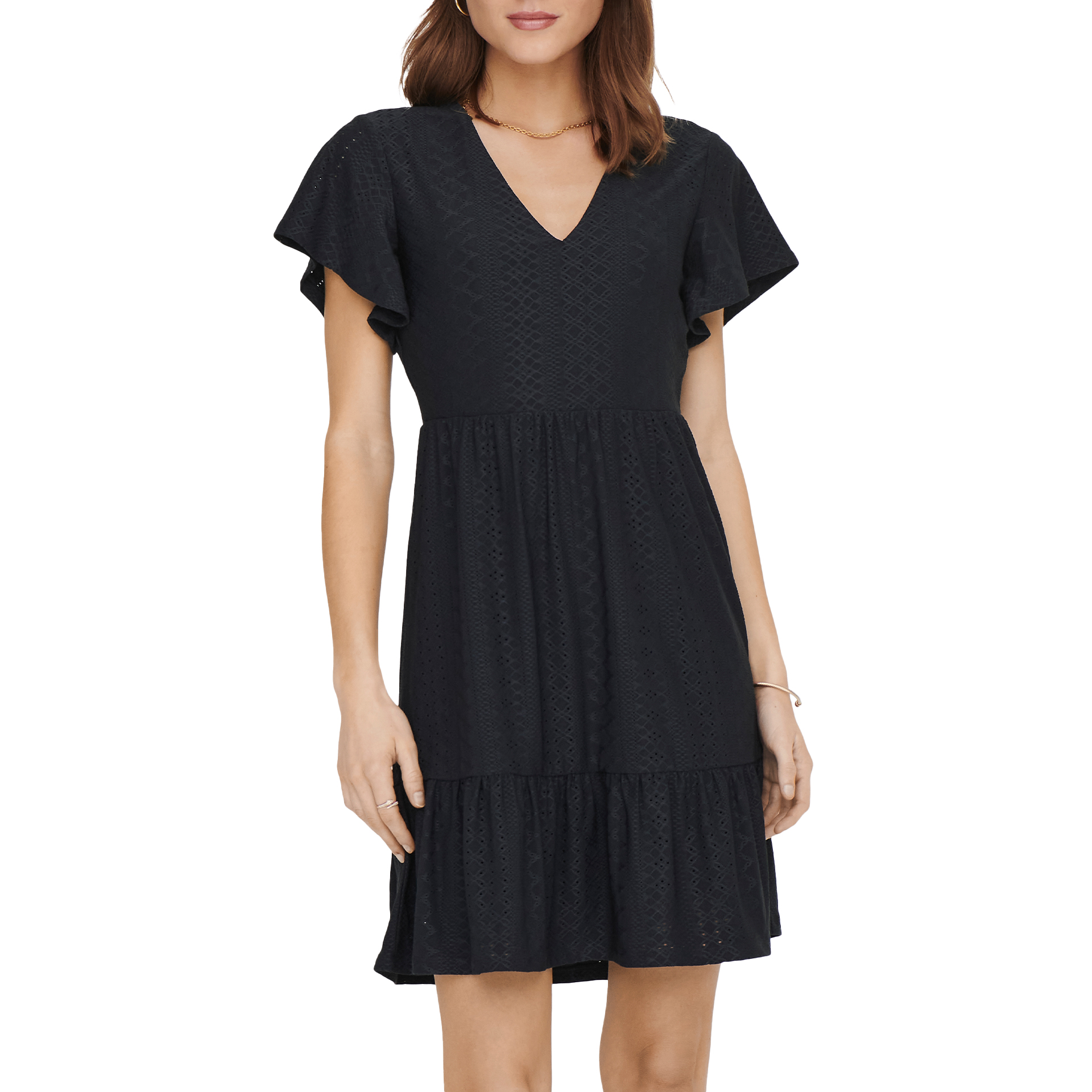 Only Onlsandra S/s V-neck Dress Jrs Night Sky