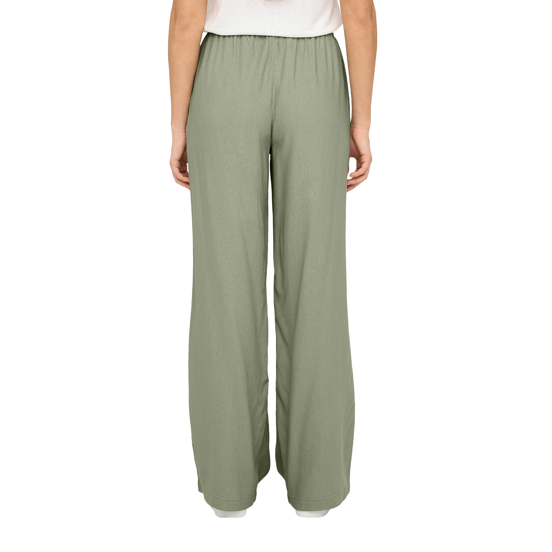 Only Onlcaro Mw Linen Bl Pull-up Pant Cc Pnt Tea