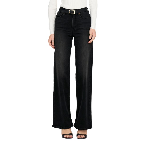 Only Onlmadison Blush Hw Wide Dnm Cro099 Noos Washed Black