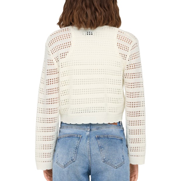 Only Onllykke Tie Cardigan L/s Knt Noos Marshmallow