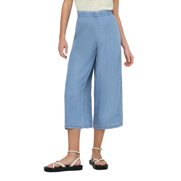 Only Onlcharis Life Long Culotte Pant Cc Wvn Medium Blue Denim