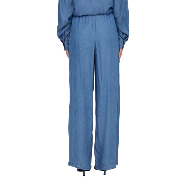 Only Onlcharis Life Hw Pull-up Pant Ccwvn Medium Blue Denim