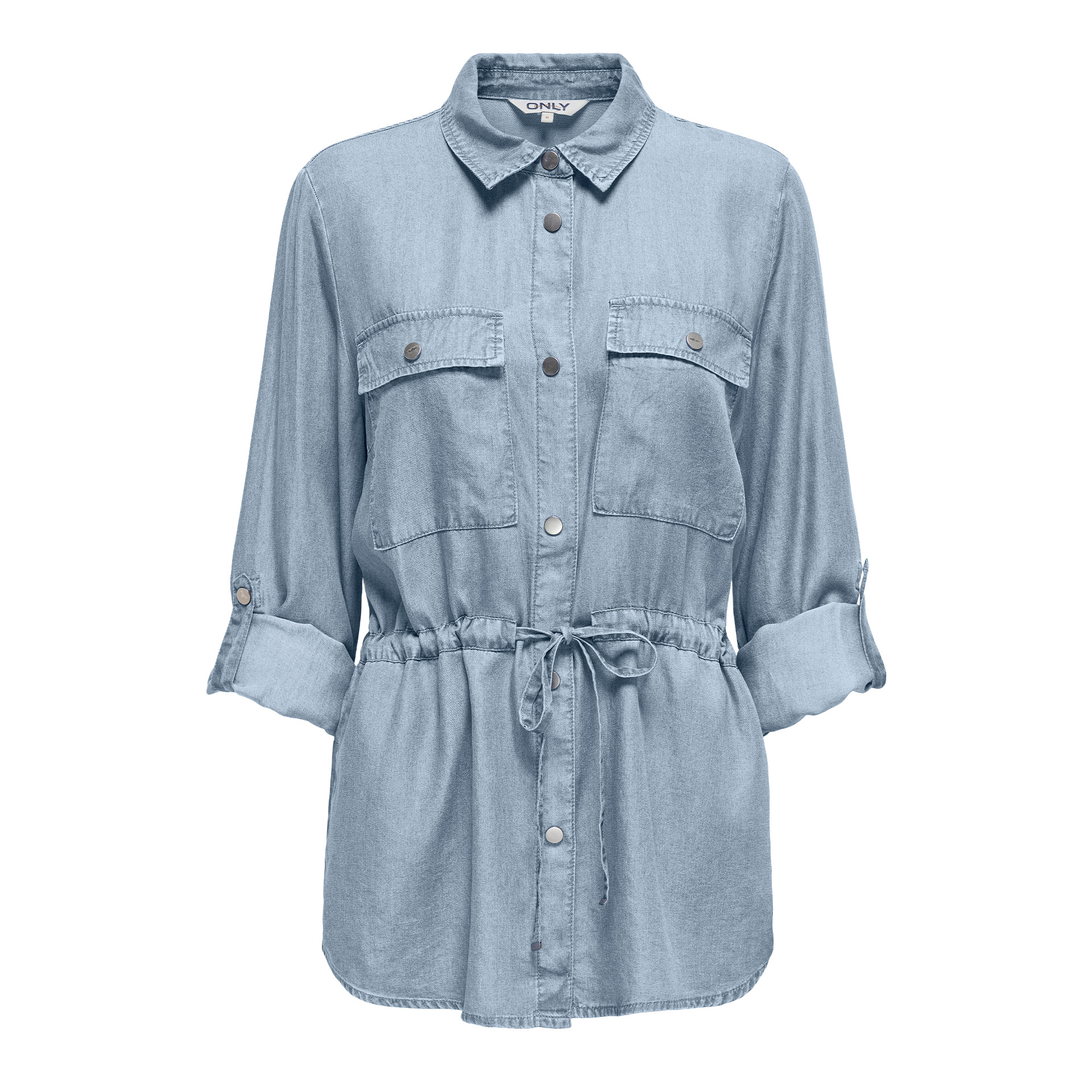 Only Onlcharis Life 4/5 Fem Carg Jacke Cc Wvn Light Blue Denim