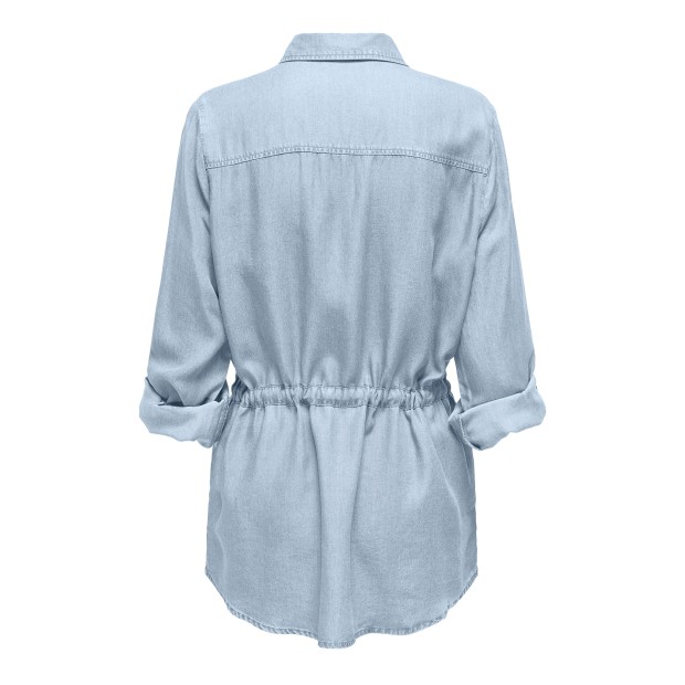 Only Onlcharis Life 4/5 Fem Carg Jacke Cc Wvn Light Blue Denim