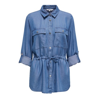 Only Onlcharis Life 4/5 Fem Carg Jacke Cc Wvn Medium Blue Denim