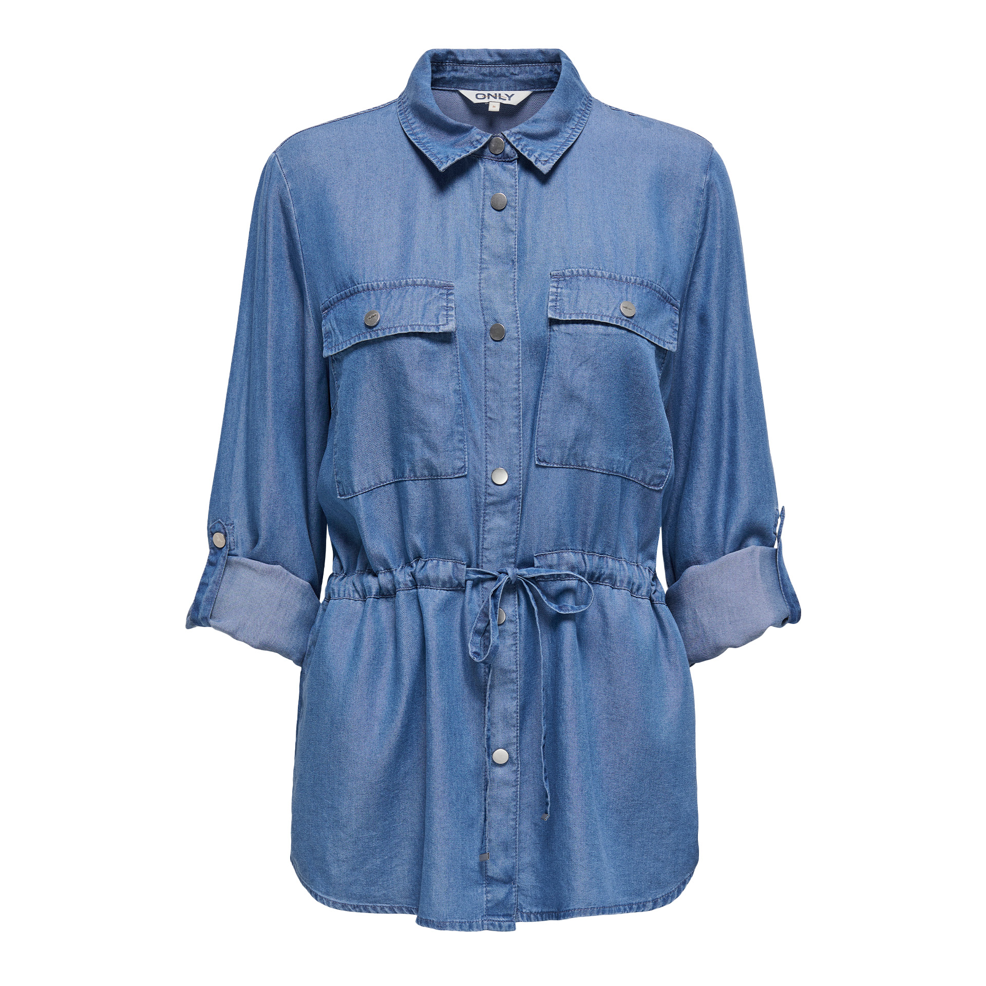 Only Onlcharis Life 4/5 Fem Carg Jacke Cc Wvn Medium Blue Denim