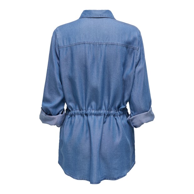 Only Onlcharis Life 4/5 Fem Carg Jacke Cc Wvn Medium Blue Denim