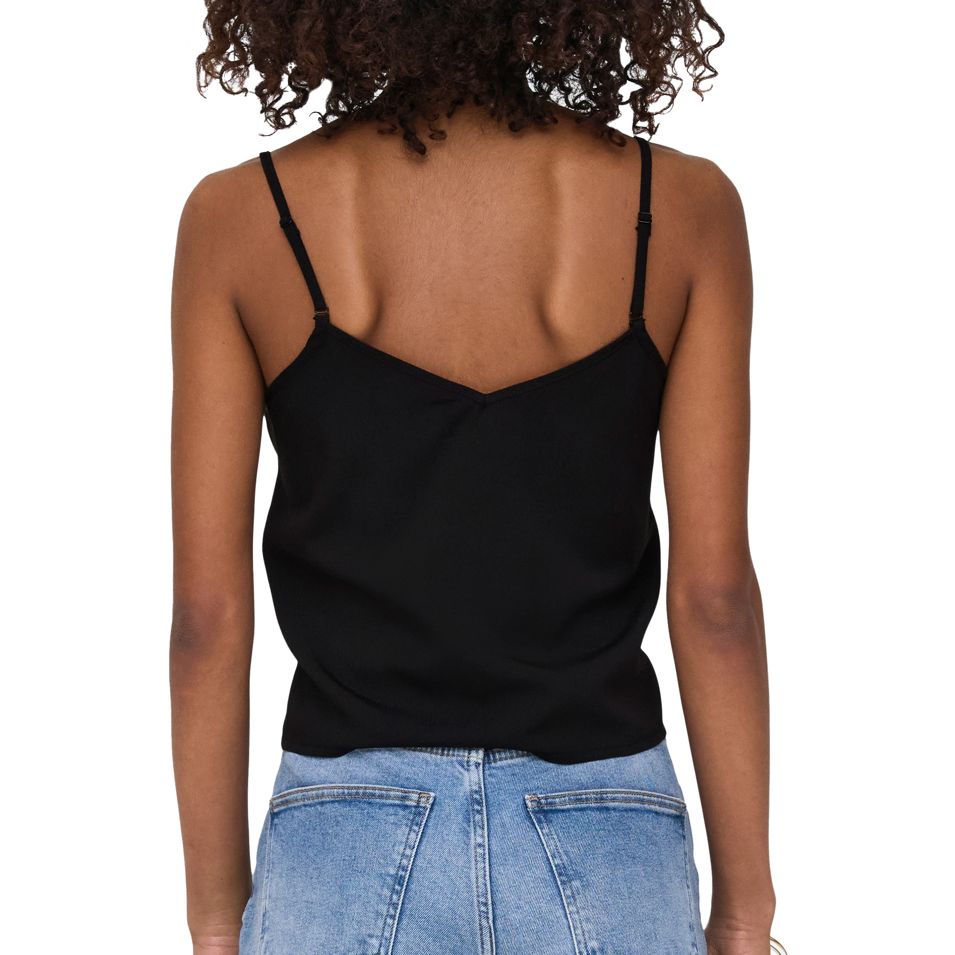 Only Onlnova Life Elite Knot Singlet Solid Black