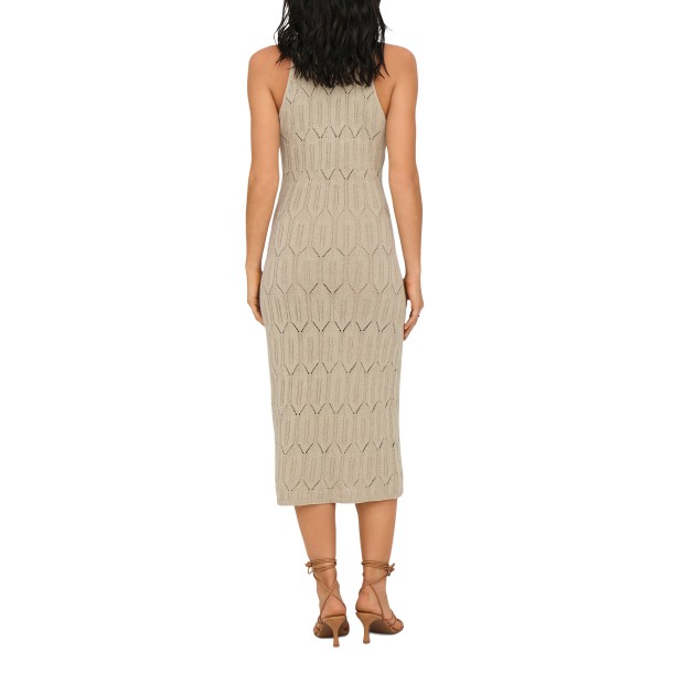 Only Onlmea Life Sl Midi Dress Knt Feather Gray
