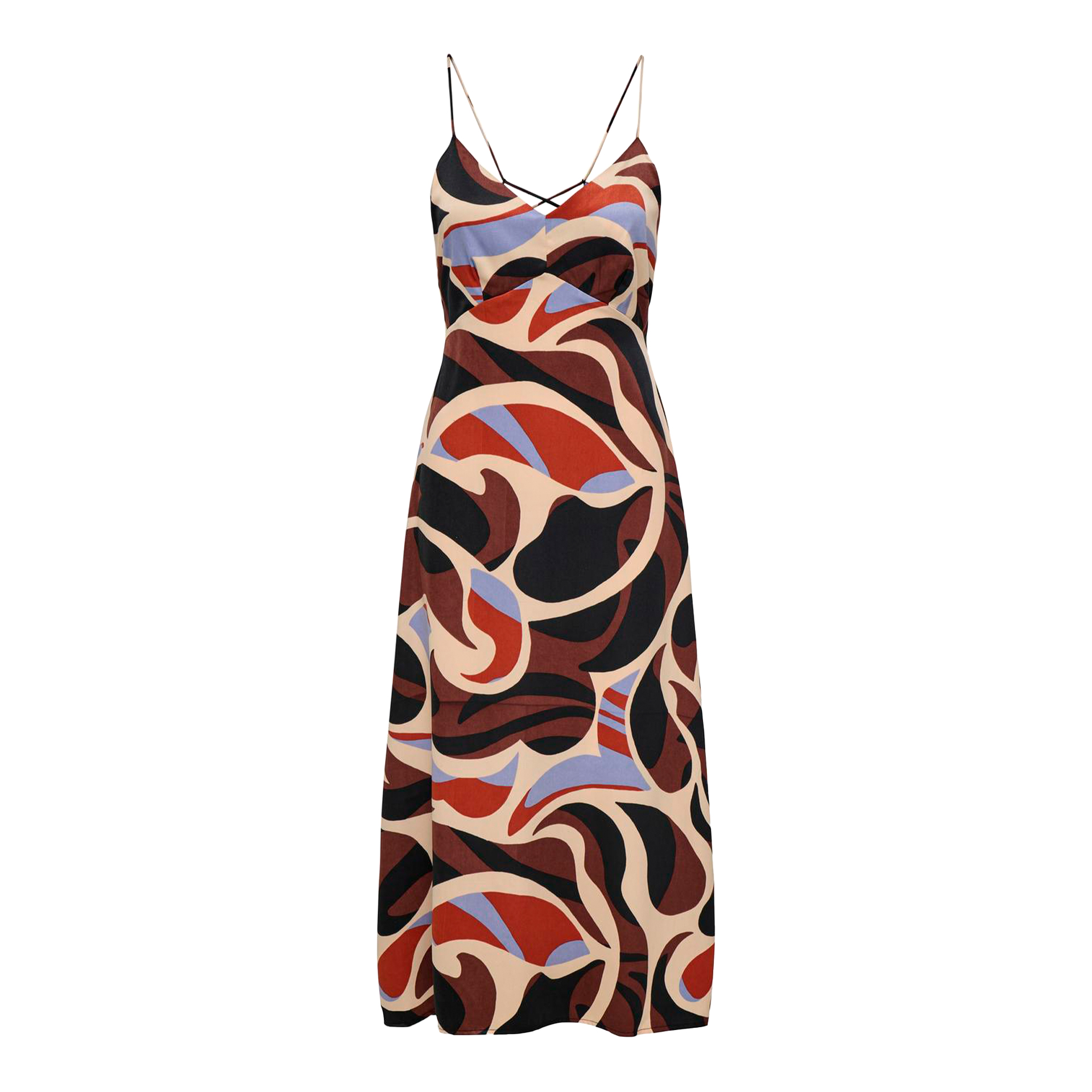 Only Onljane Life S/l Janice Long Dress Ptm Fudgesickle Stylish Twirl