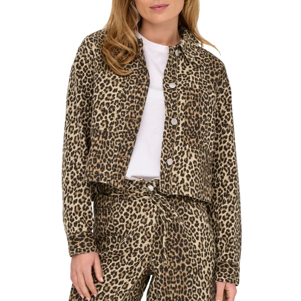 Only Onlnaomi Aop Jacket Otw Toasted Coconut Leo
