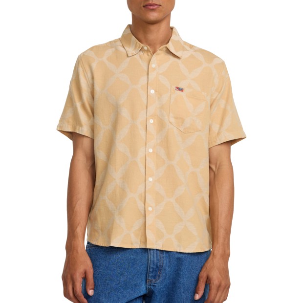 Rvca Camisa Rvca La Ornament Ochre