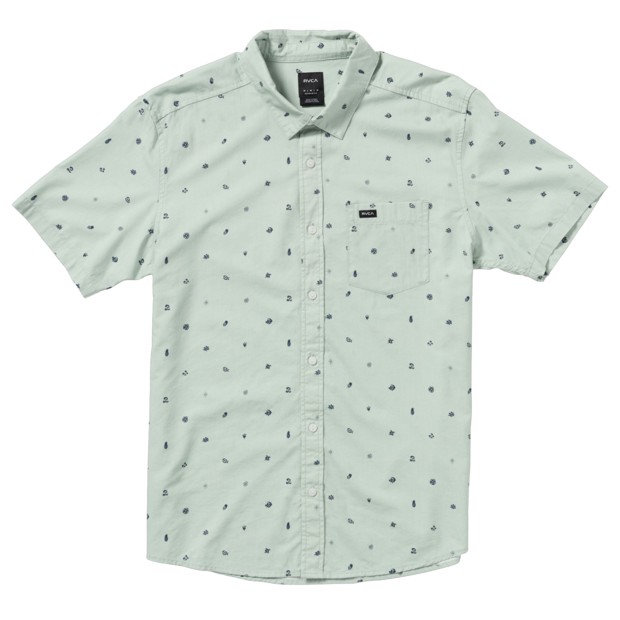 Rvca Camisa Rvca Anytime Green Tea