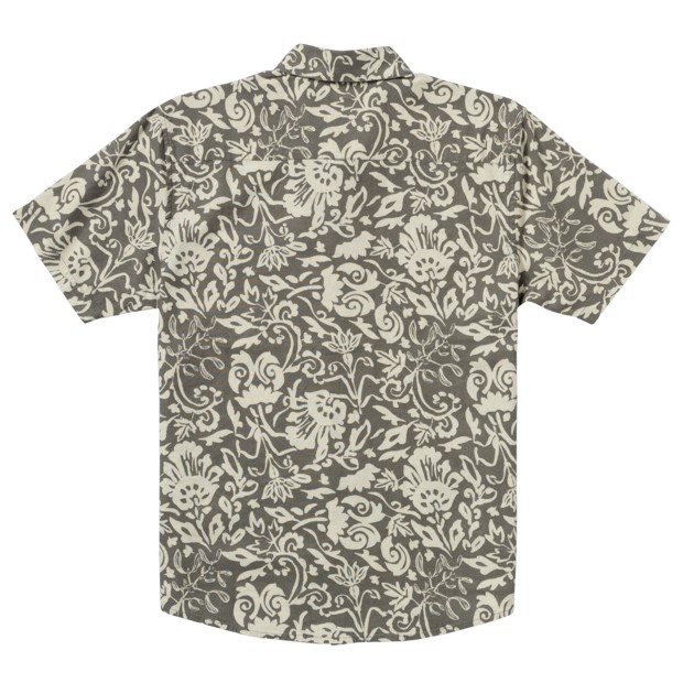 Rvca Camisa Rvca Vacationist Ss Sage Leaf