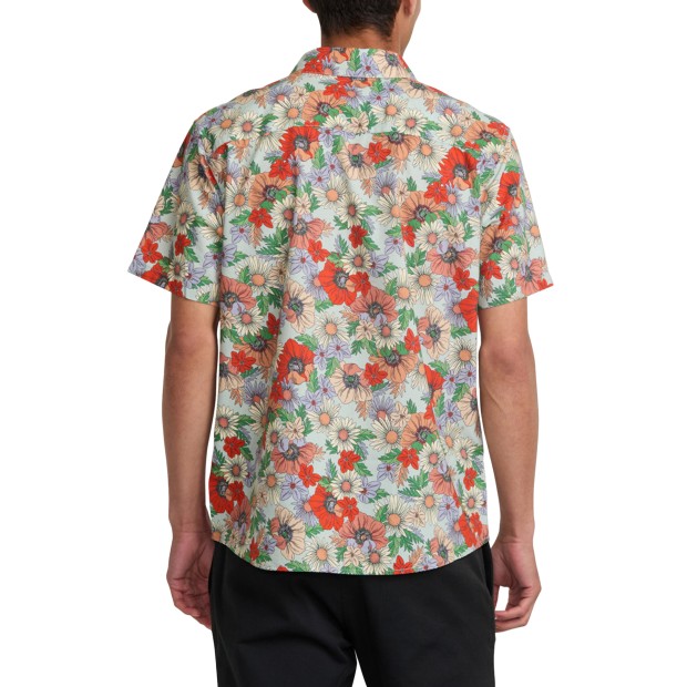 Rvca Camisa Rvca Botanical Ss Green Tea