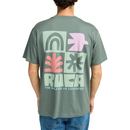 Rvca T-shirt Rvca Mosaic Balsam Green