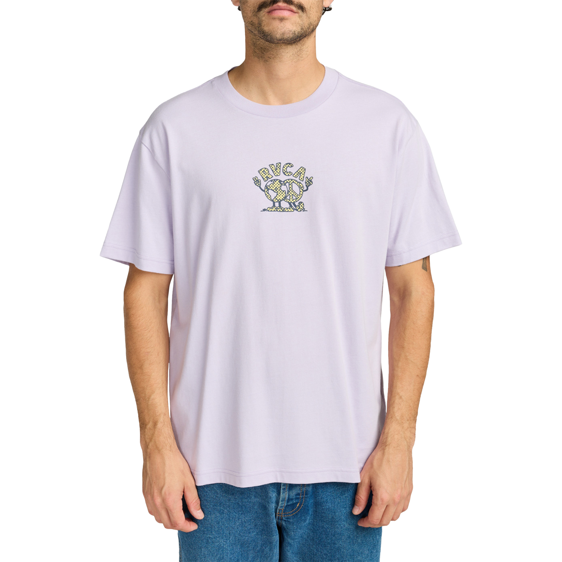 Rvca T-shirt Rvca Rvca United Pastel Lilac