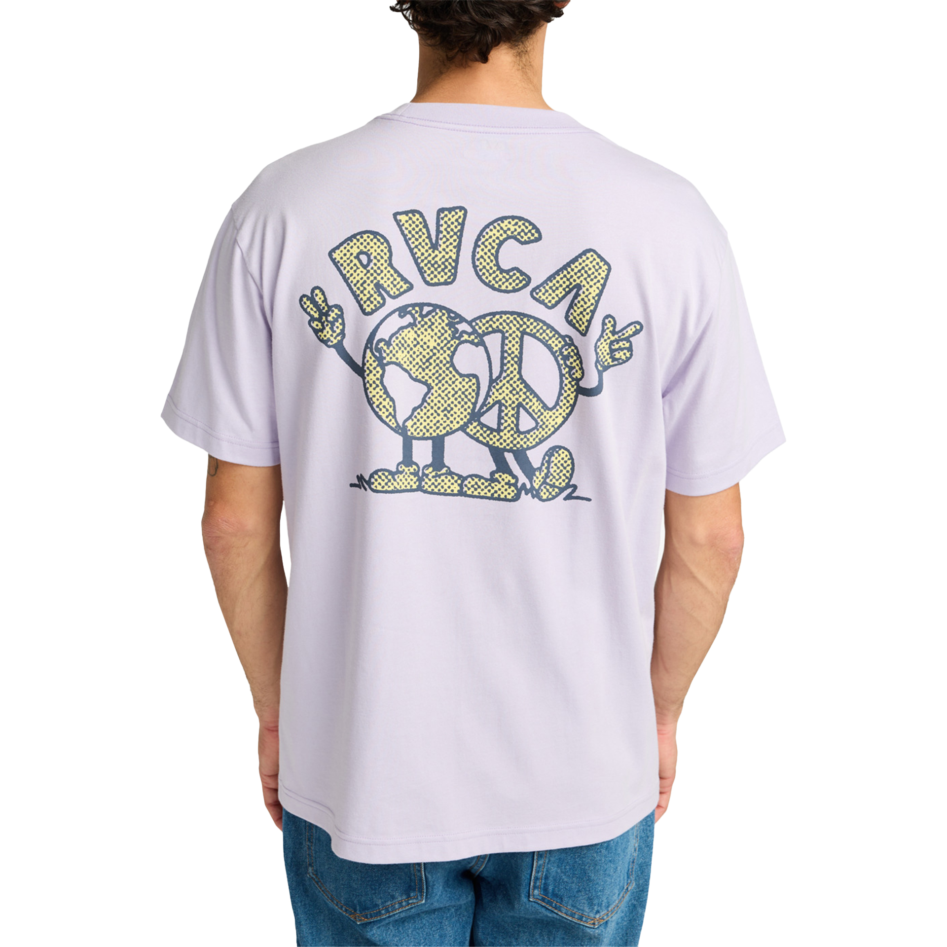 Rvca T-shirt Rvca Rvca United Pastel Lilac