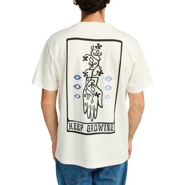 Rvca T-shirt Rvca Keep Growing Antique White