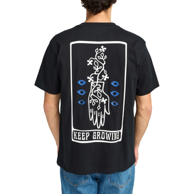Rvca T-shirt Rvca Keep Growing Black
