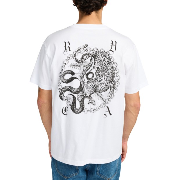 Rvca T-shirt Rvca Benj Battle White