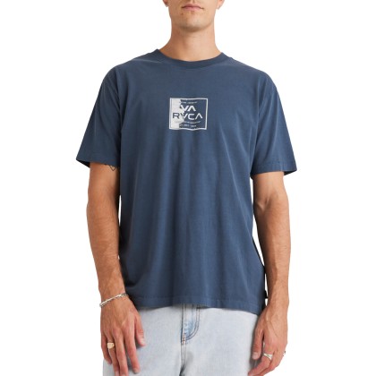 Rvca T-shirt Rvca Va Torn Petrol Blue