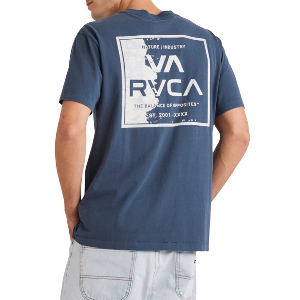 Rvca T-shirt Rvca Va Torn Petrol Blue