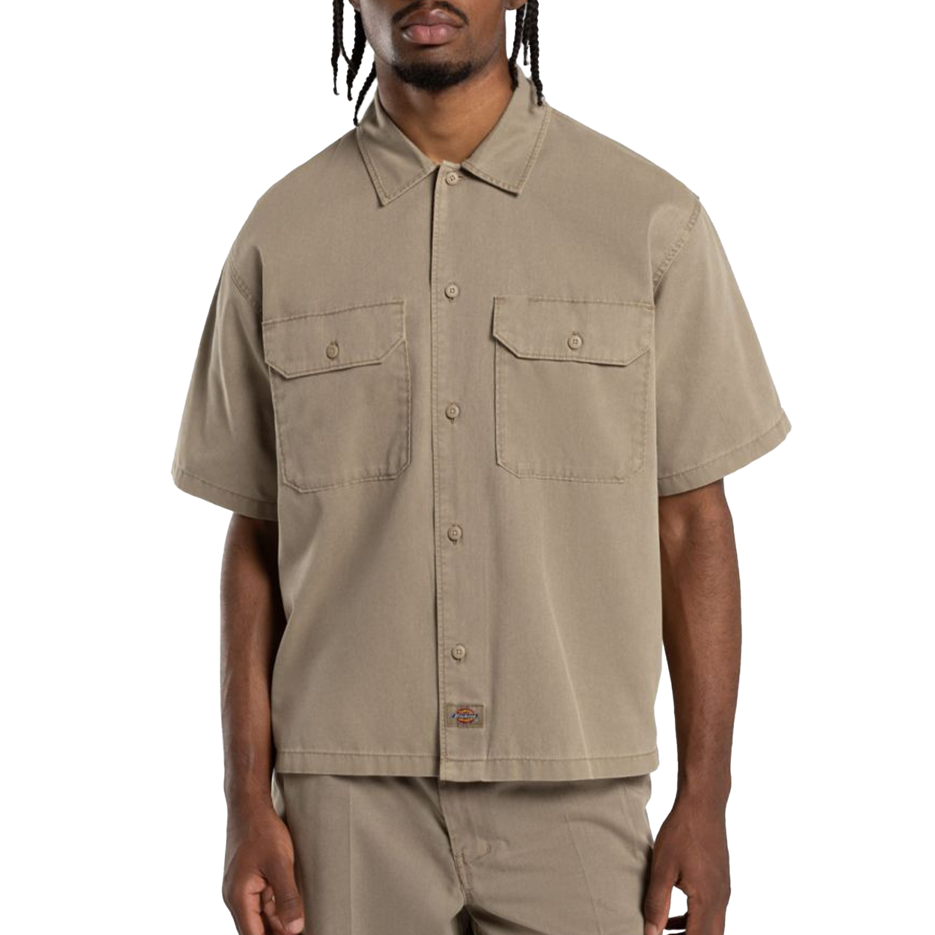 Dickies Unionville Gd Work Shirt Ss Desert Sand