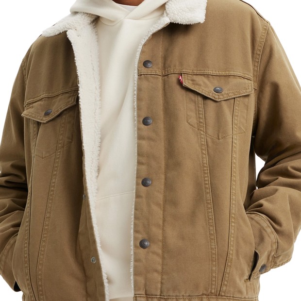 Levis Blusão Type 3 Sherpa Trucker Washed