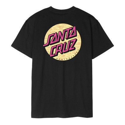 Santa Cruz T-shirt Wagon Dot Chest Black
