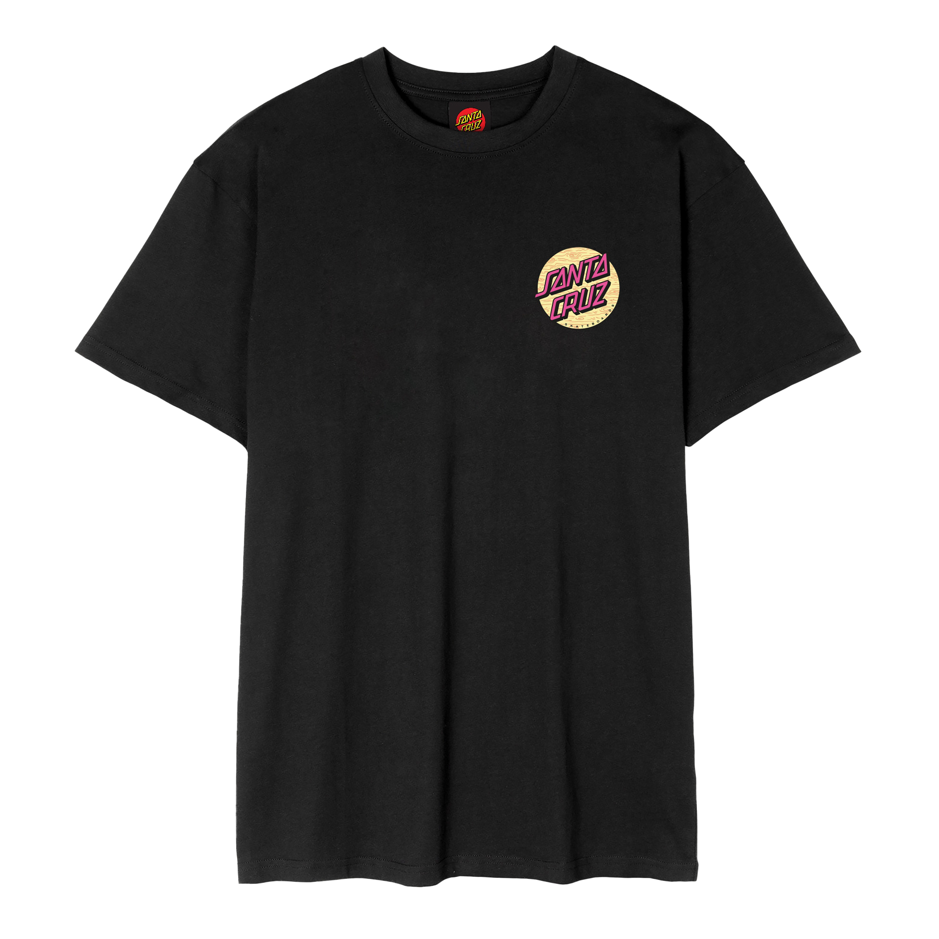 Santa Cruz T-shirt Wagon Dot Chest Black