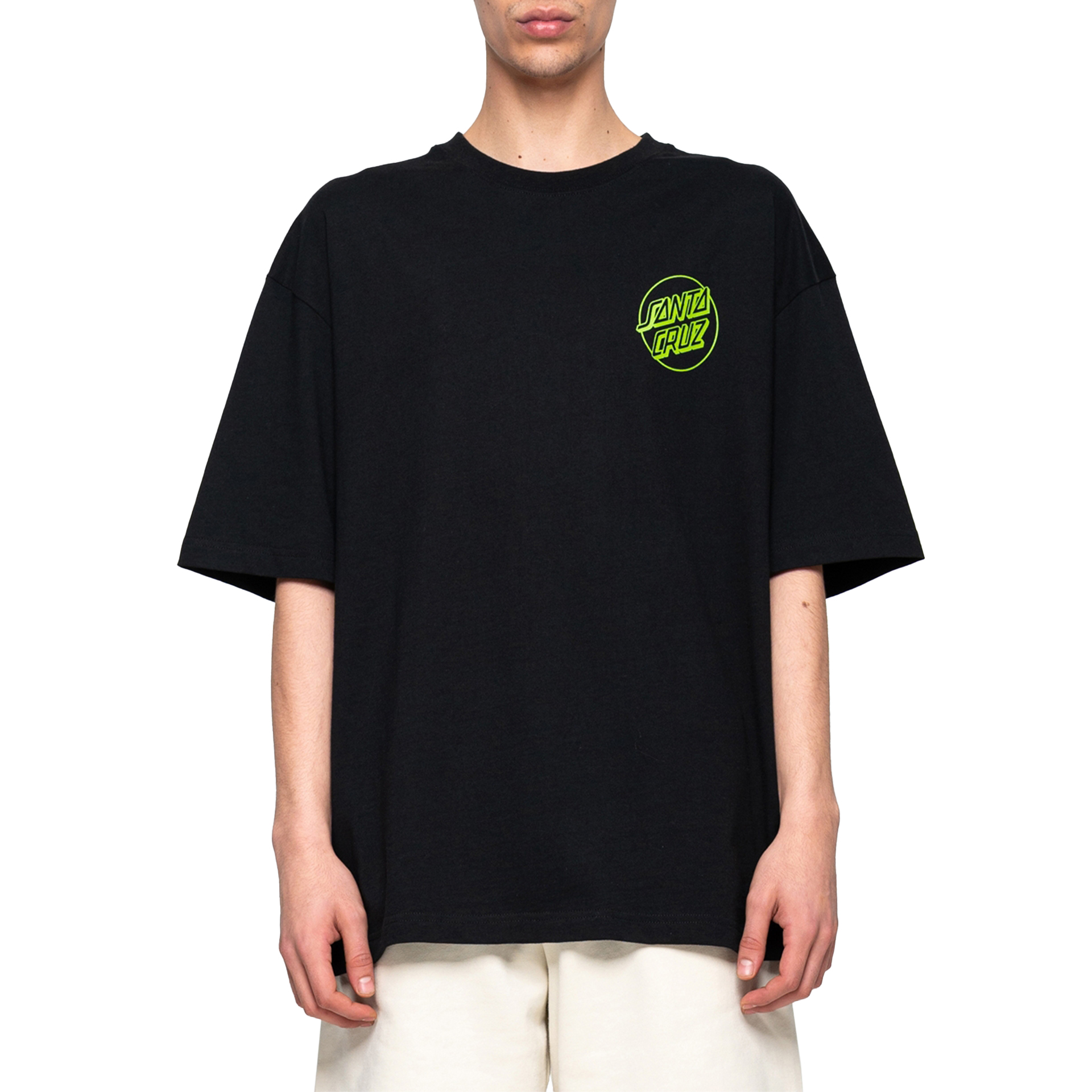 Santa Cruz T-shirt Tiki Hand Strip Black