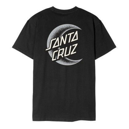 Santa Cruz T-shirt Crescent Moon Chest Black Santa Cruz T-shirt Crescent Moon Chest Black