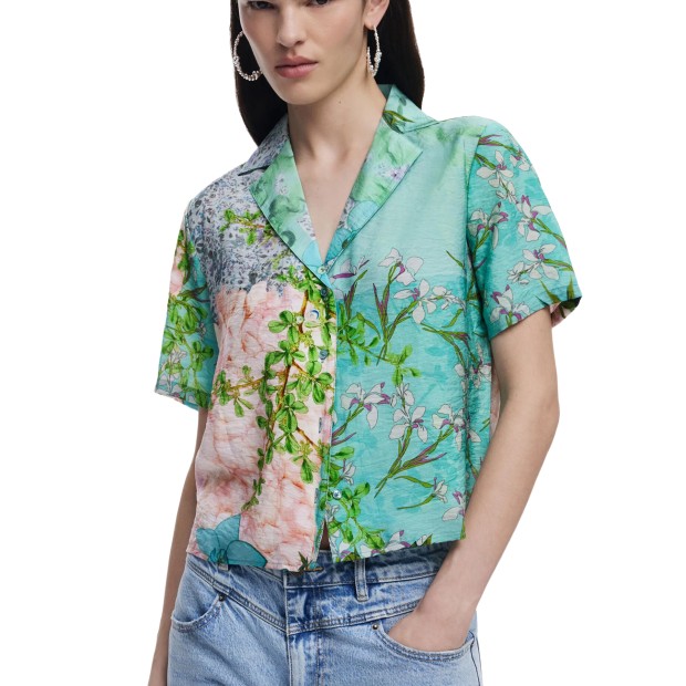 Desigual Camisa Silka Verde