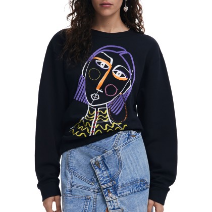 Desigual Sweat Face Preto