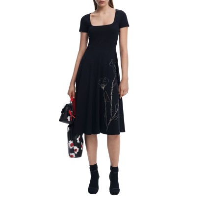 Desigual Vestido Napoles Preto