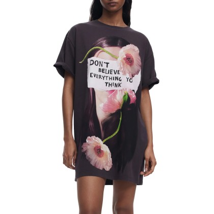 Desigual Vestido Berlin Cinza
