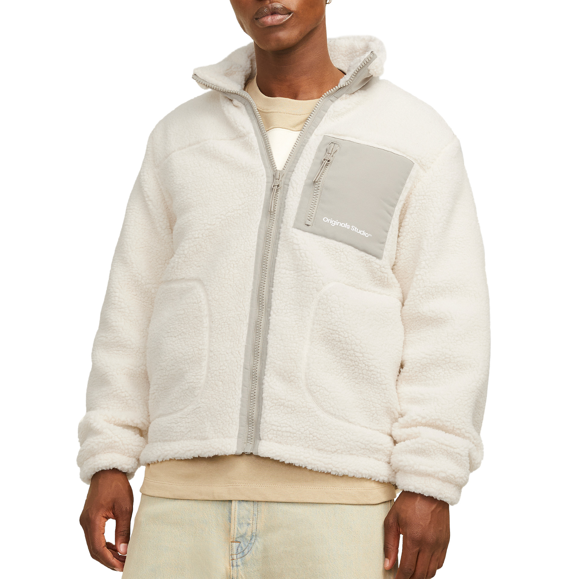 Jack & Jones  Jorvesterbro Teddy Jacket Aw24 Noos Clouddancer