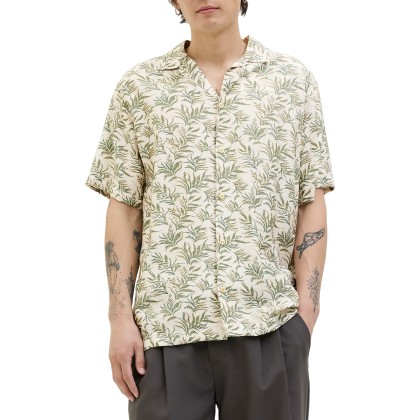 Jack & Jones Jprblulincoln Print Resort S/s Shirt Ln Four Leaf Clover